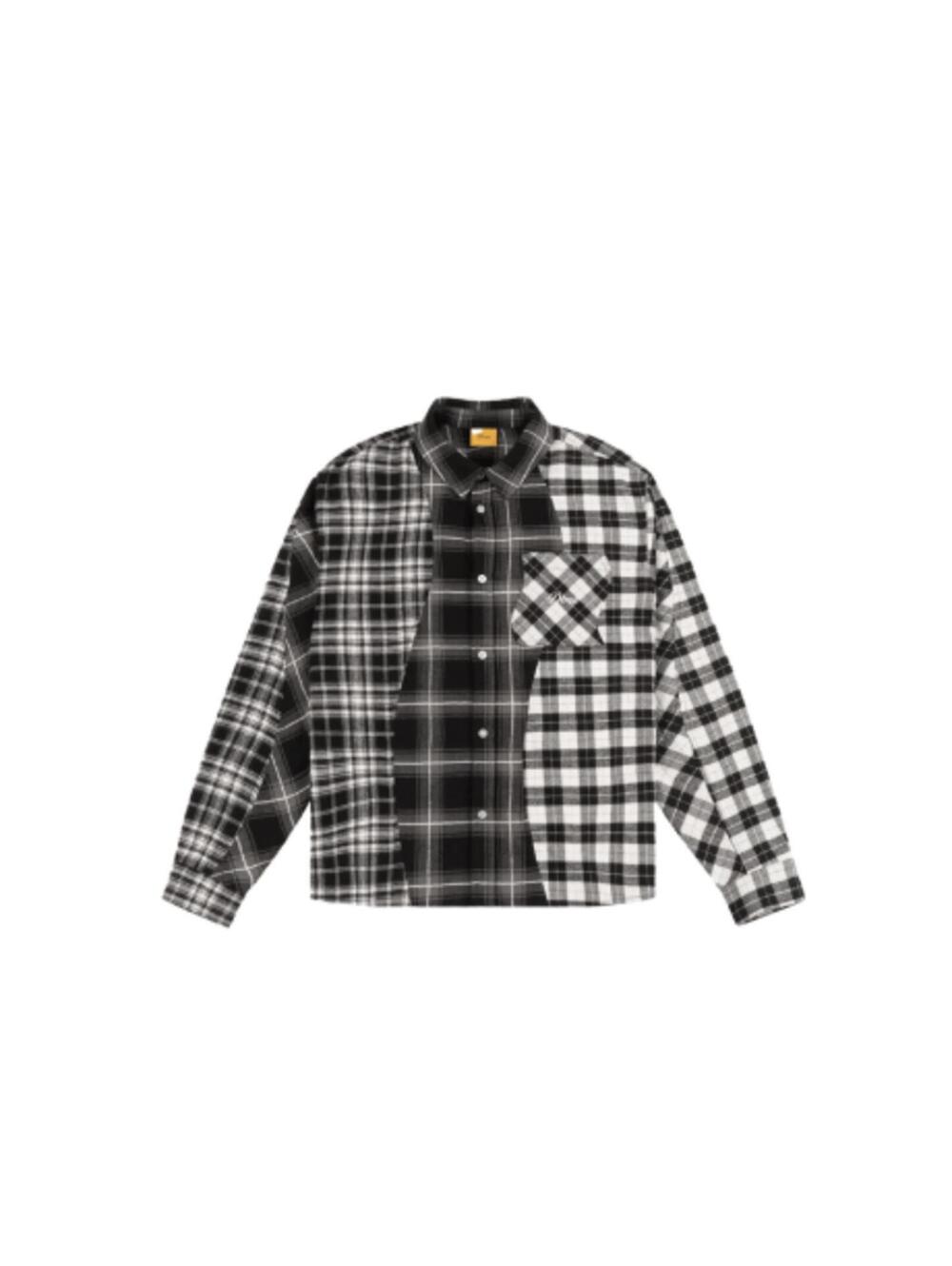 Dime Triple Plaid Shirt Black • M